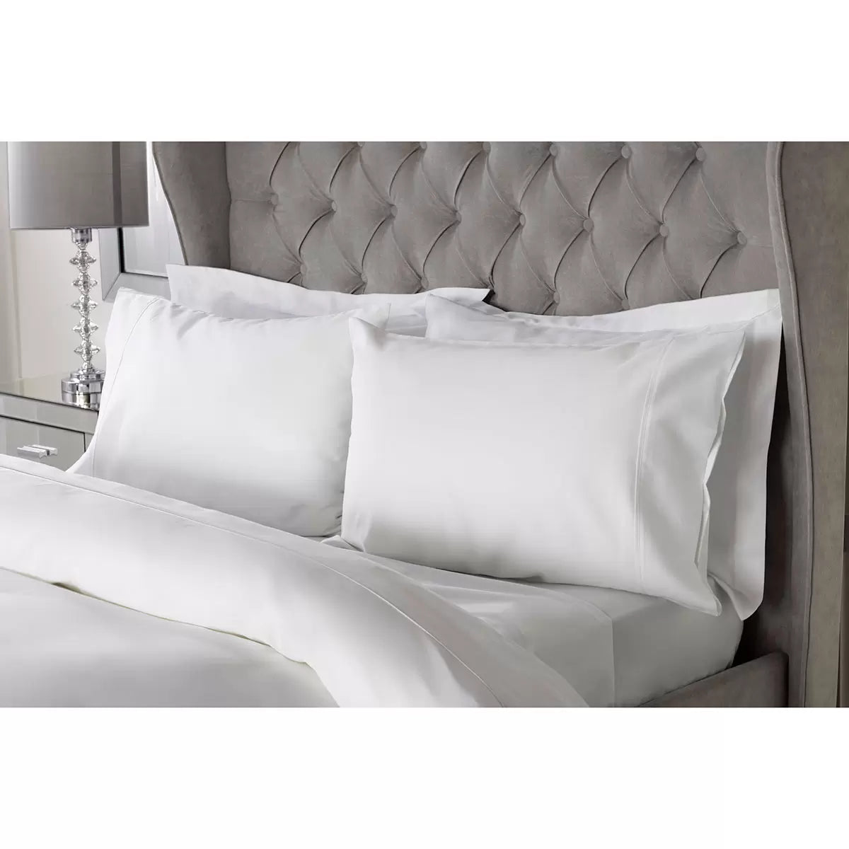 Belledorm Bamboo Cotton Blend Pillowcase Pair – Silky Hypoallergenic Sleep