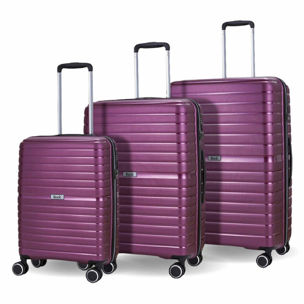Rock Hydra-lite luggage set – Purple