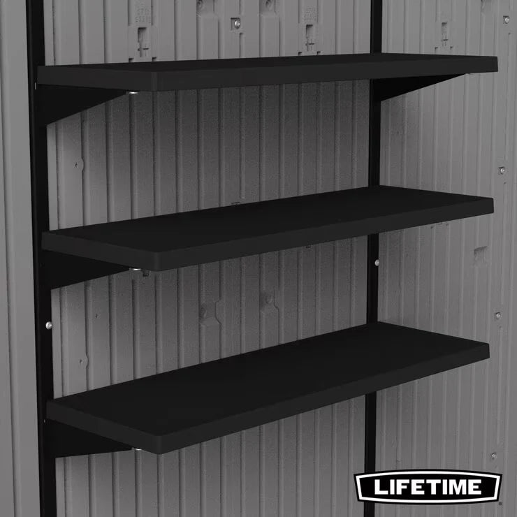 Lifetime 3 Piece Shelf Accessory Kit | Custom Wall Organization | Lifetime Shed Owners