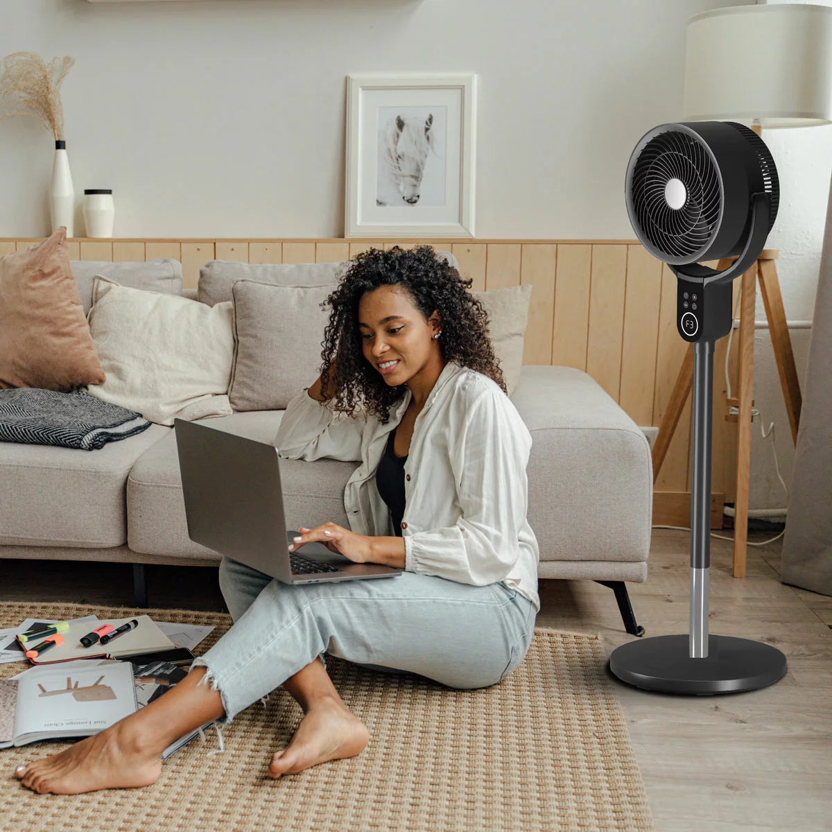 Homewares Multi Oscillation Fan - HW-MO1 | Advanced Air Distribution | Home and Office Use