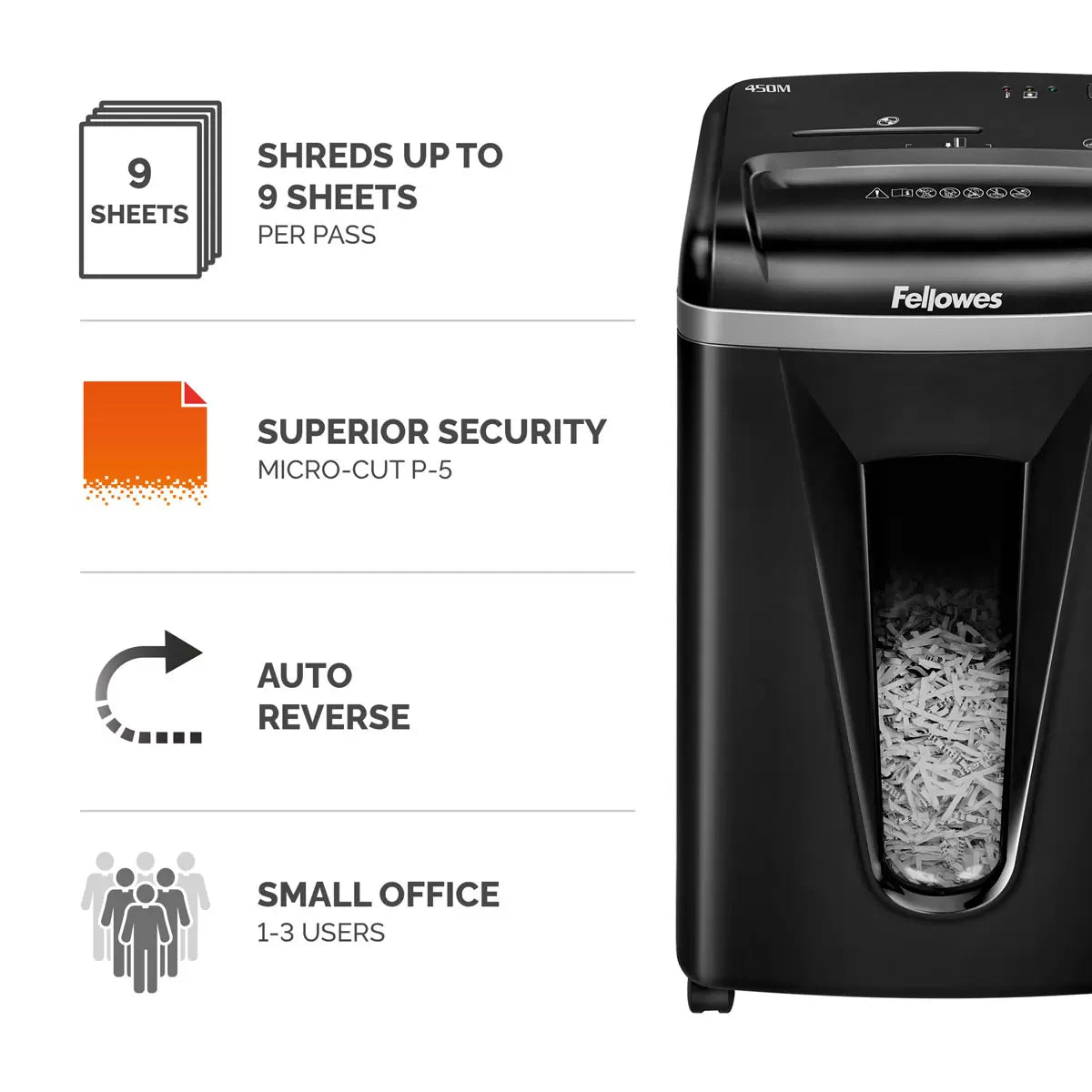 Fellowes 450M Micro Cut Shredder | Swift UK dispatch