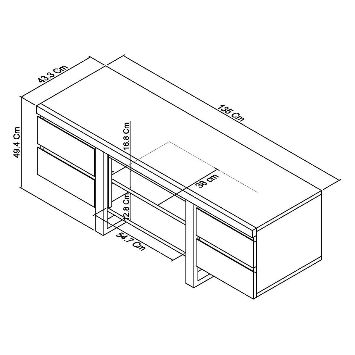 Bentley Designs Tivoli Dark Oak Entertainment Unit for TVs up to 55 inches with premium storage and elegant living room design
