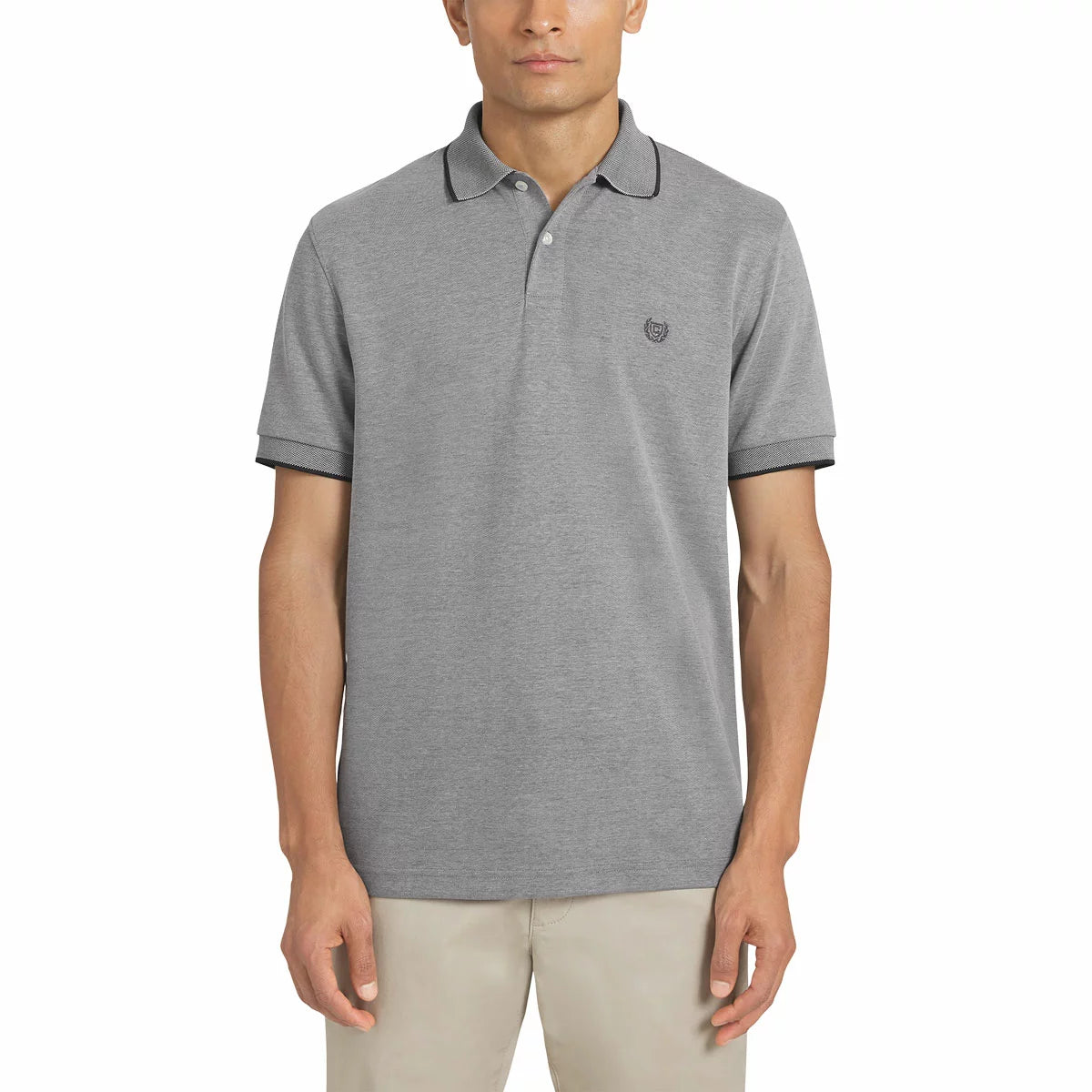 Chaps Men's Birdseye Pique Polo Shirt breathable smart casual polo for men/5
