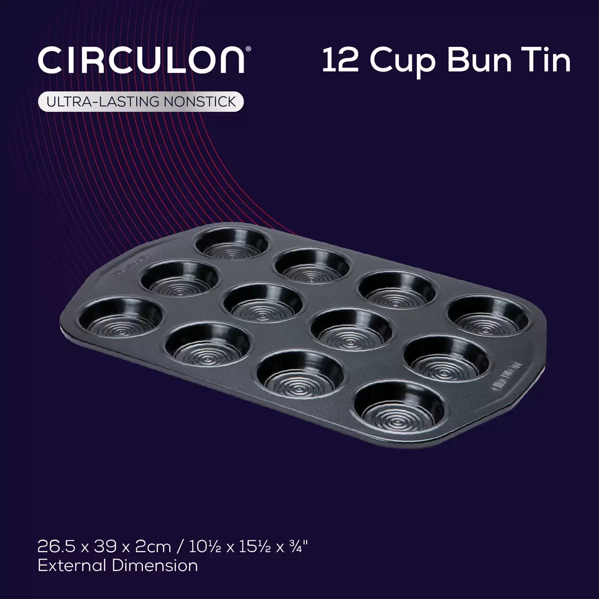 Circulon Ultimum 4-piece professional roasting and baking set laid out on a marble kitchen counter.