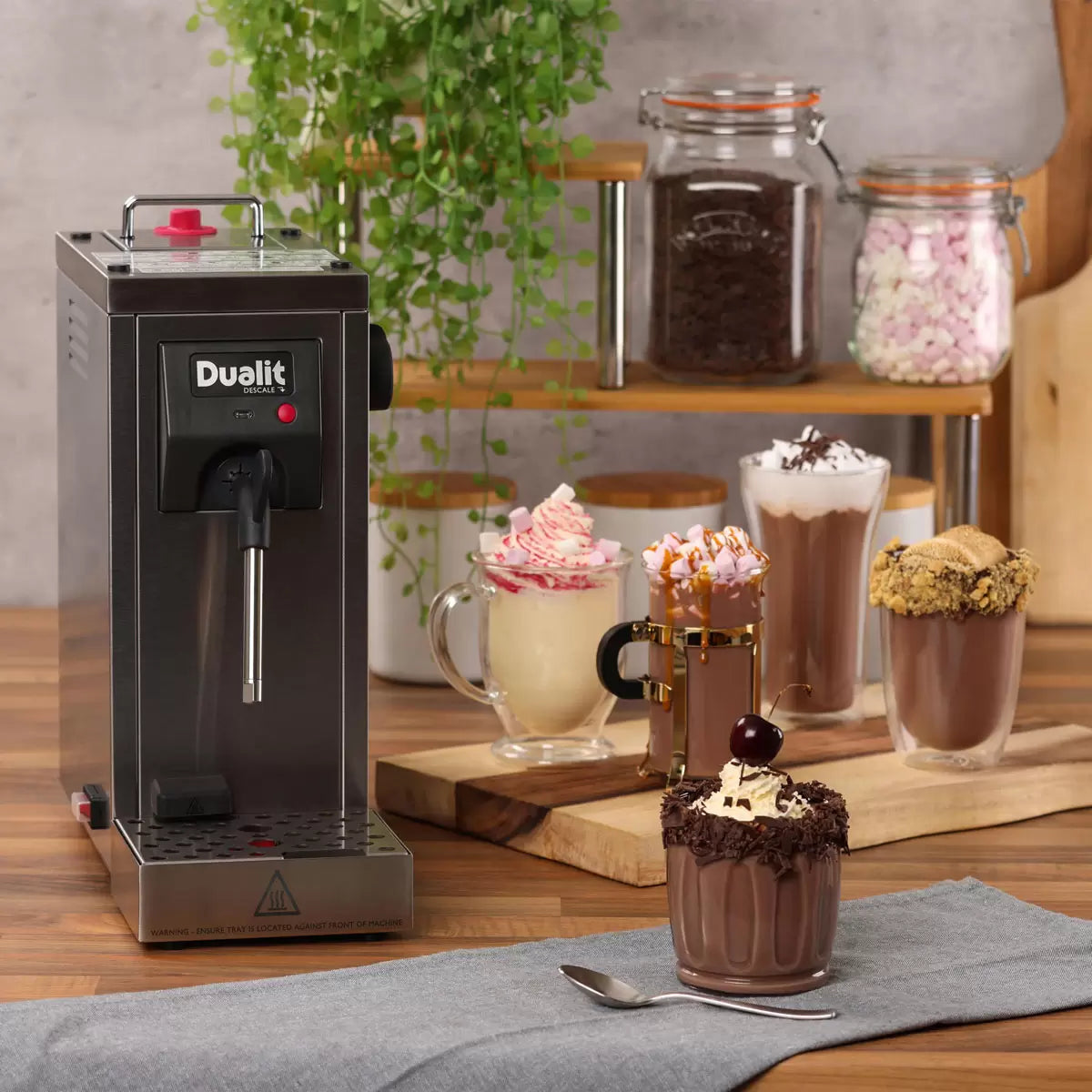 Dualit Café Cino Milk Steamer 84850 electric milk frother for cappuccino latte and hot chocolate preparation/3