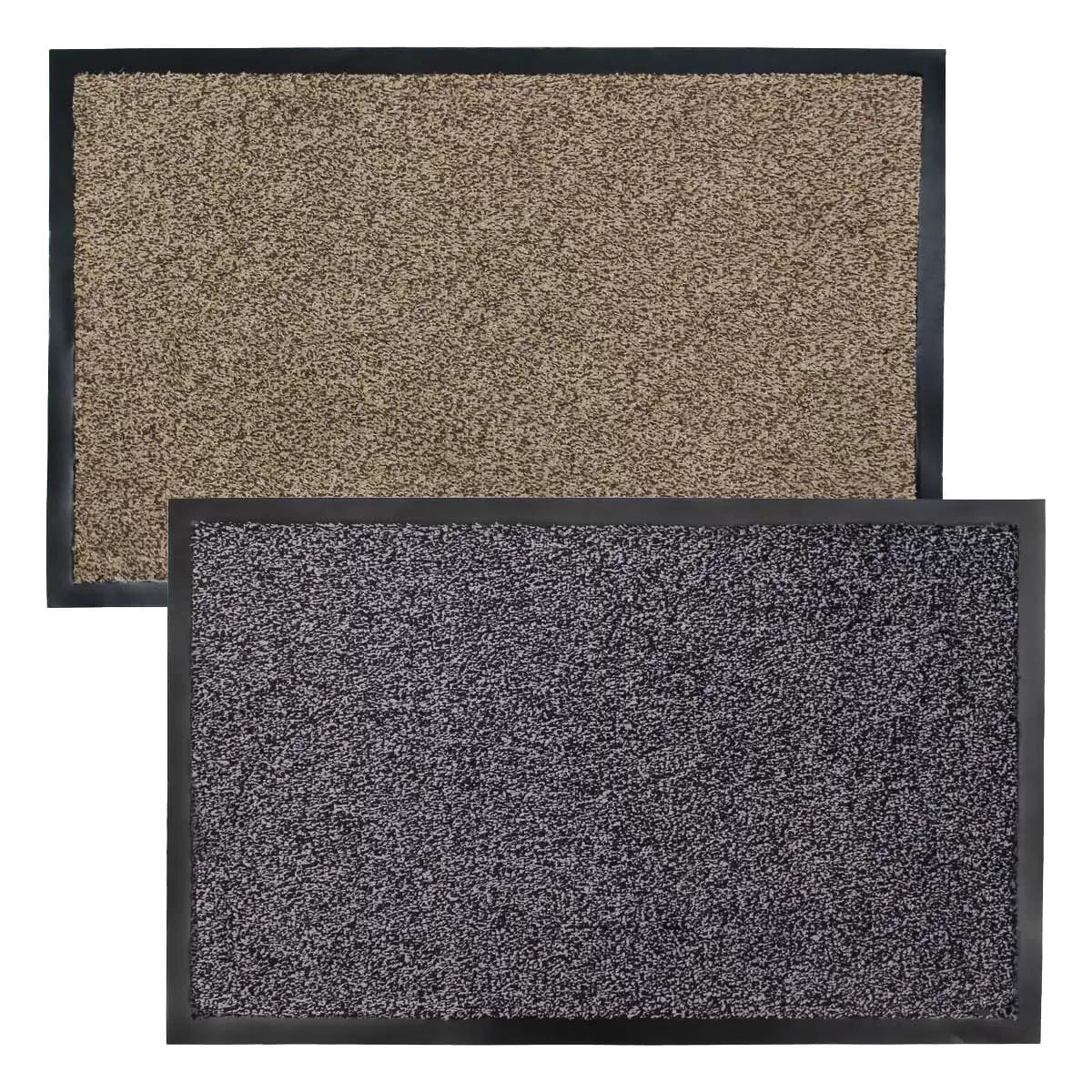 JVL Admiral microfibre non-slip door mats in two colour options