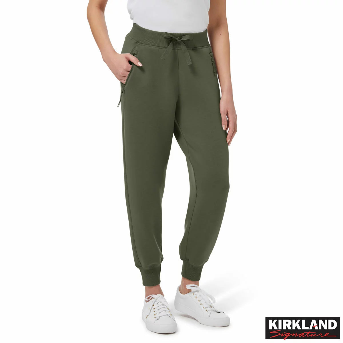 Kirkland Signature Ladies Active Joggers in 3 colours and 5 sizes with comfortable stretch fabric and elastic waistband