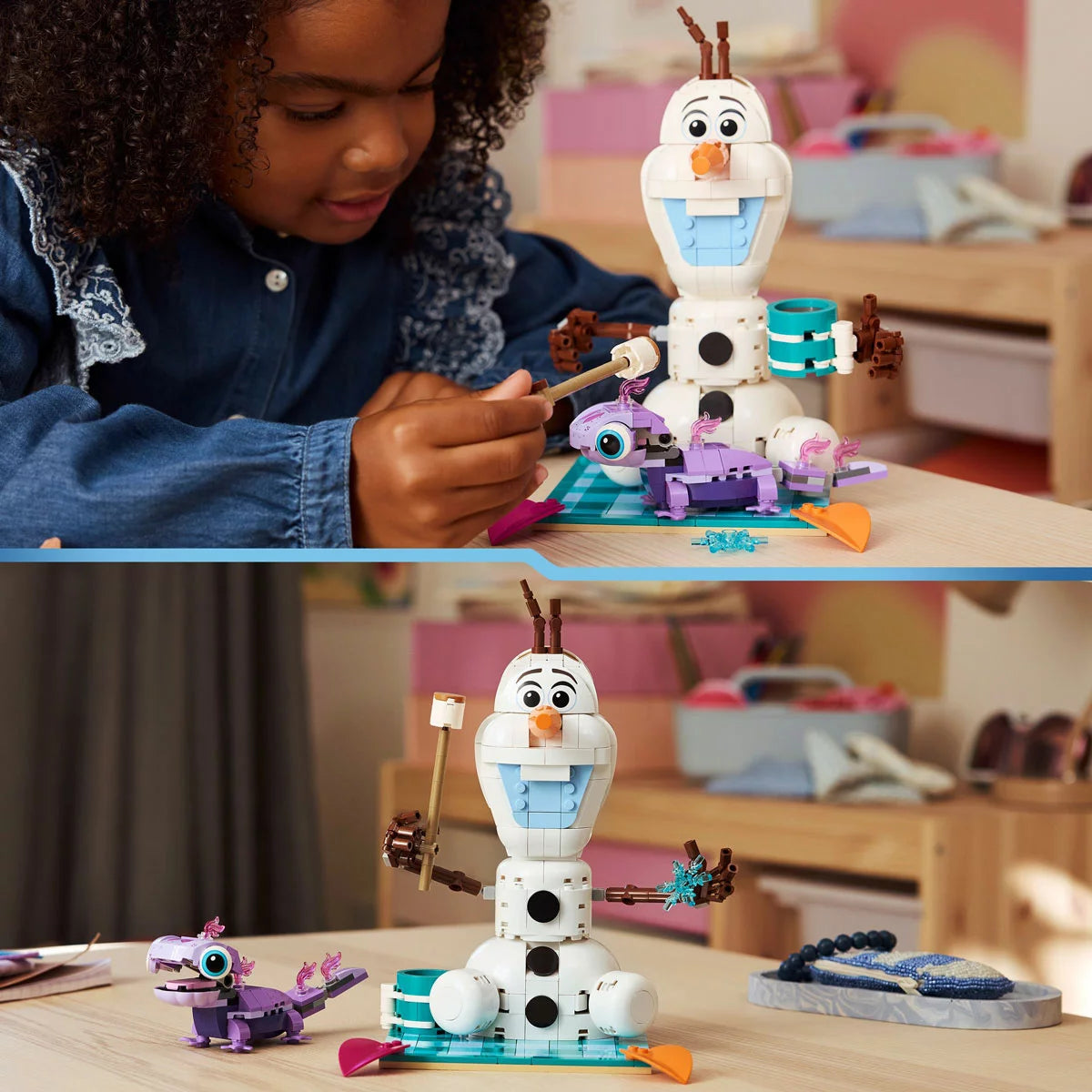 LEGO Frozen Olaf and Bruni's Picnic Fun Model 43287 building toy for kids 7 plus