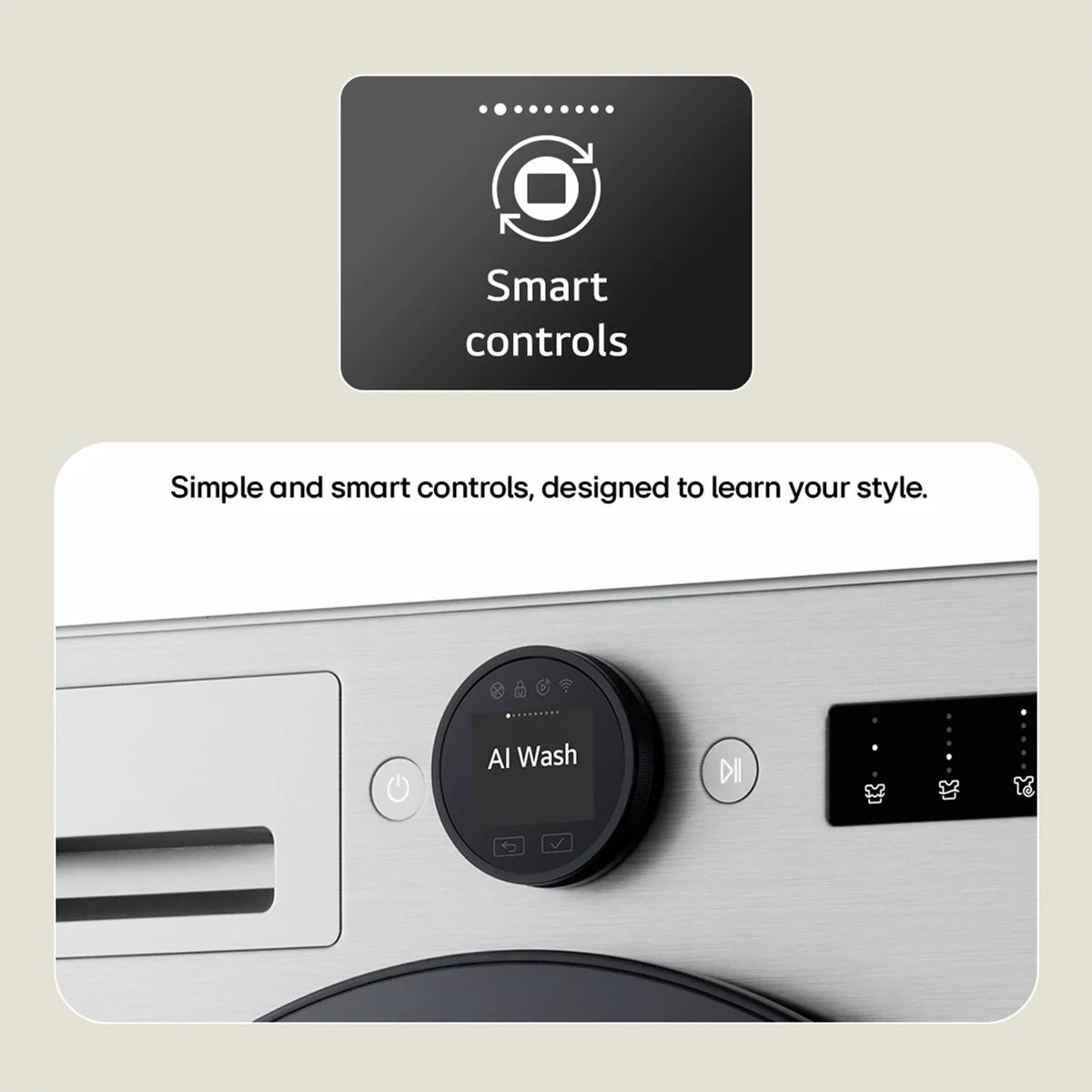 LG F4X7011TSB 11kg 1400rpm A Rated Silver Washing Machine with large drum capacity and energy-efficient cleaning performance .