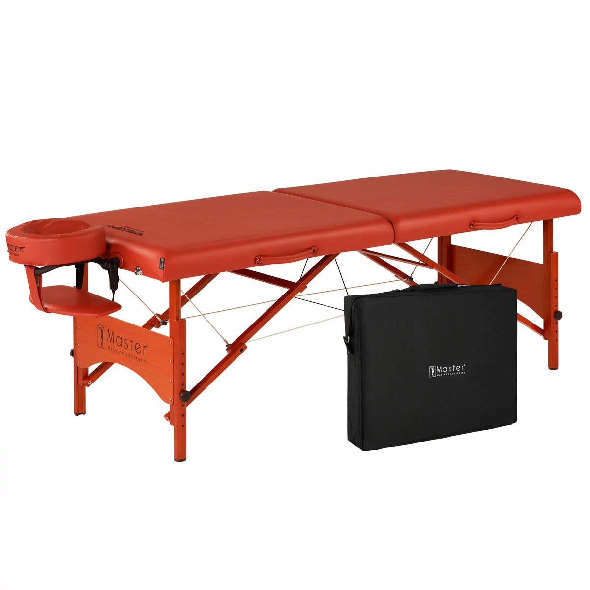 Master Massage Fairlane 64cm portable massage table with adjustable height and folding lightweight design for professional therapists