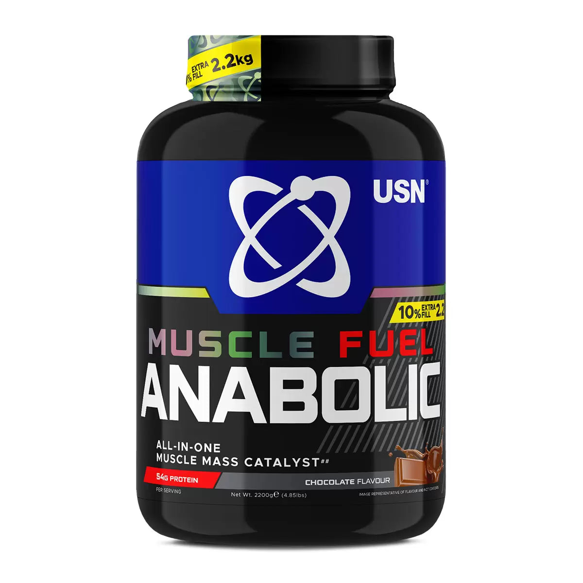 Chocolate anabolic muscle fuel protein powder for lean mass