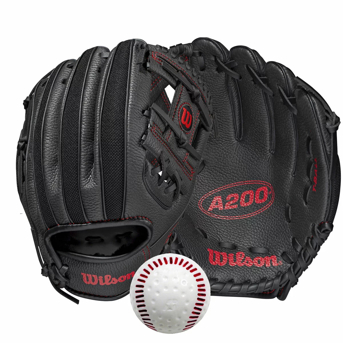family baseball catch set gloves and ball outdoor play