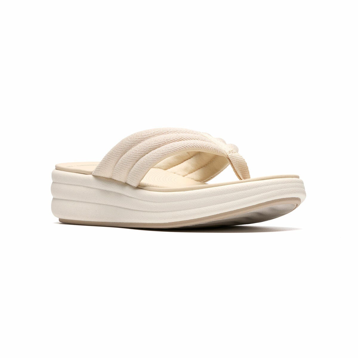 Clarks ladies Drift Carmen wedge sandals, view 3