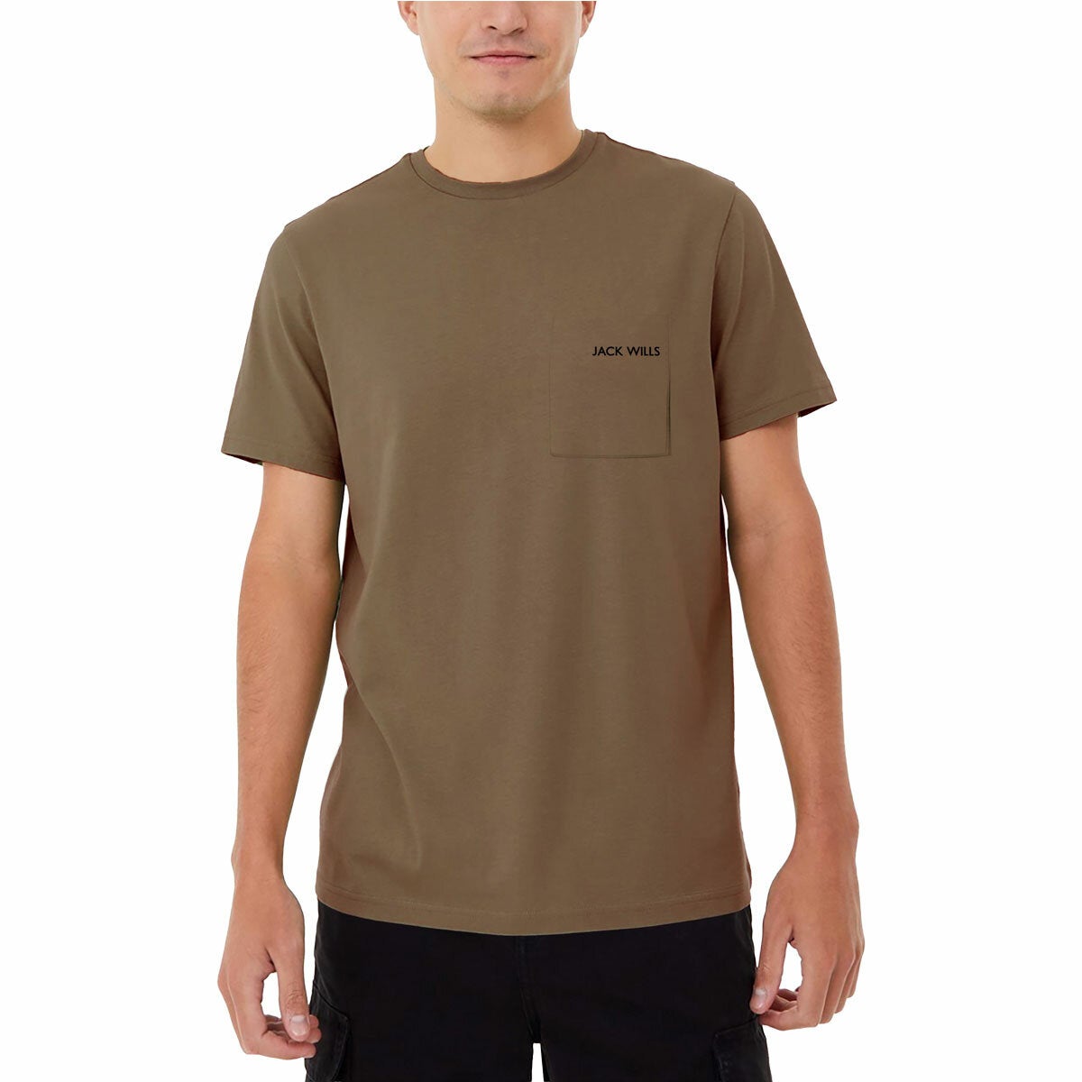 Jack Wills men's short sleeve pocket t-shirt, view 5