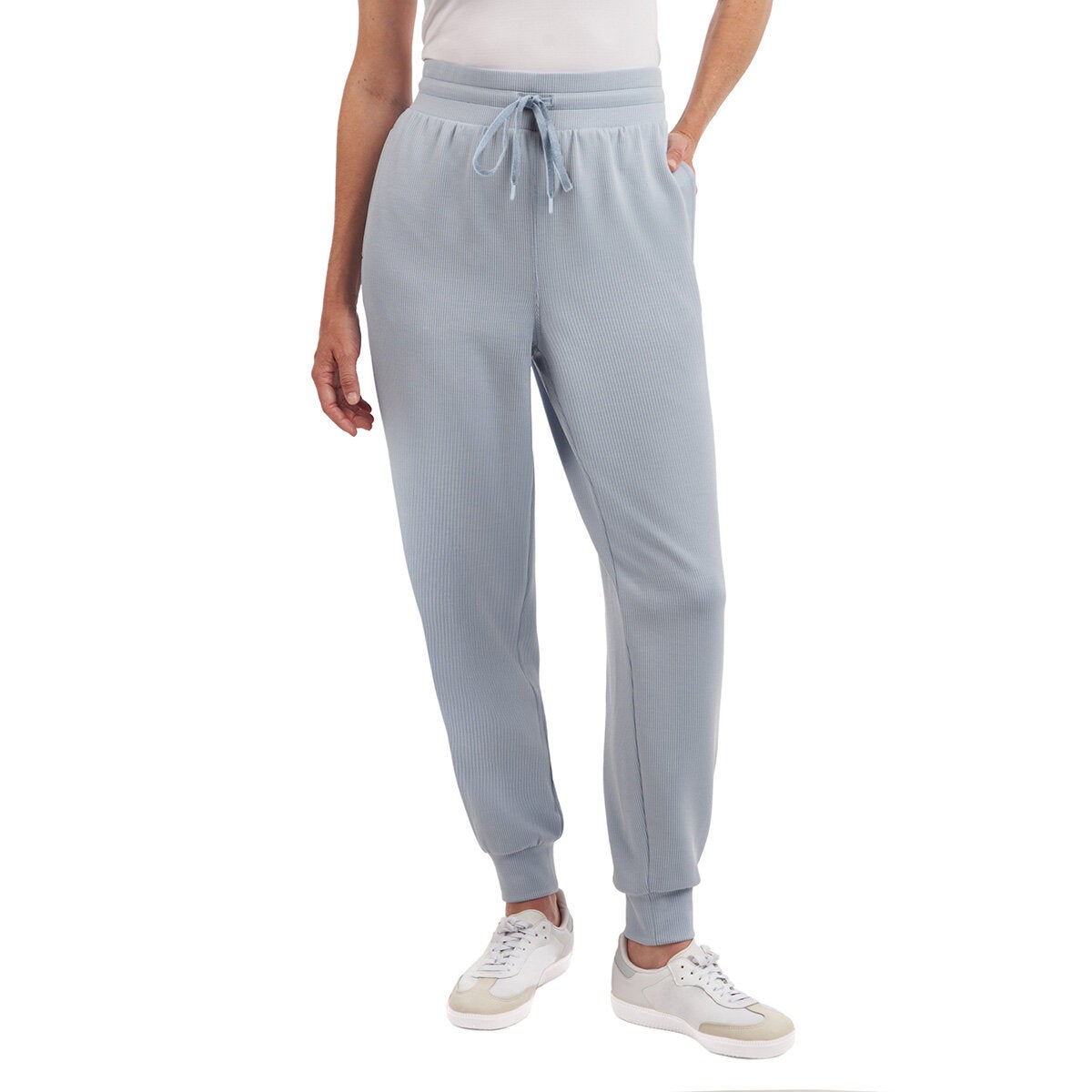 Kirkland Signature women's active ribbed joggers, view 4