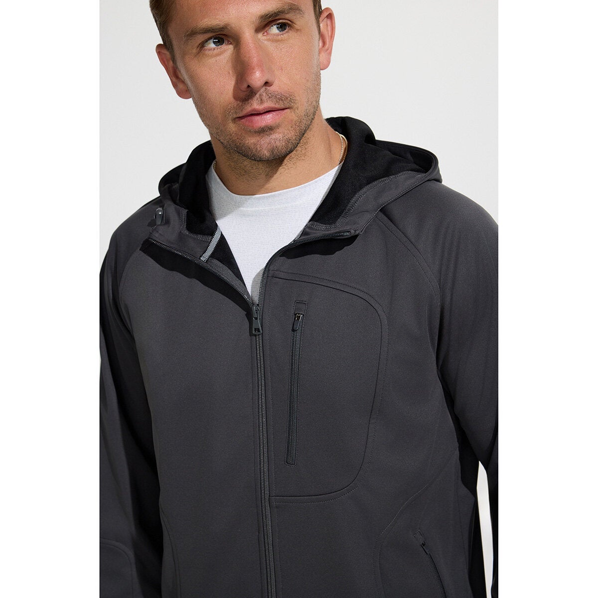 Mondetta men's Axiom jacket grey, view 5