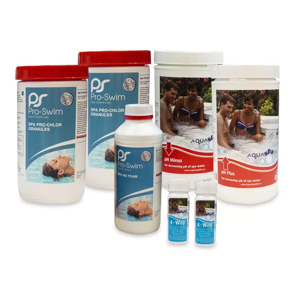 Pro-Swim hot tub chemical kit, main view