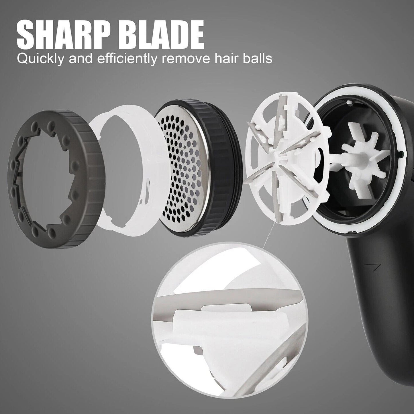 USB rechargeable mini lint remover fabric shaver for removing bobbles fuzz and lint from clothes and upholstery-3