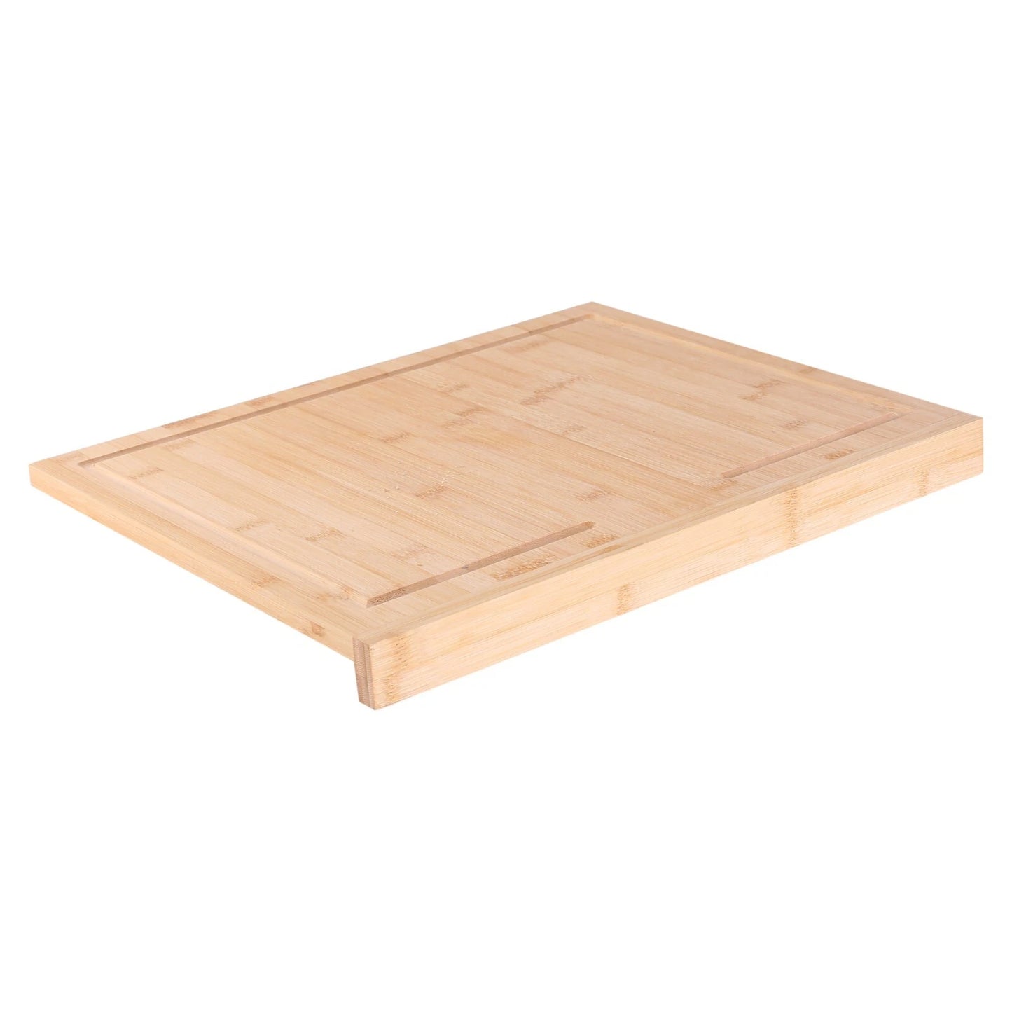 Bamboo counter edge chopping board wooden kitchen cutting board for food preparation and serving-2
