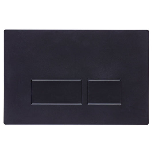 Tavistock Square dual flush plate matt black