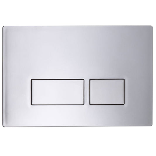 Tavistock Square dual flush plate in chrome