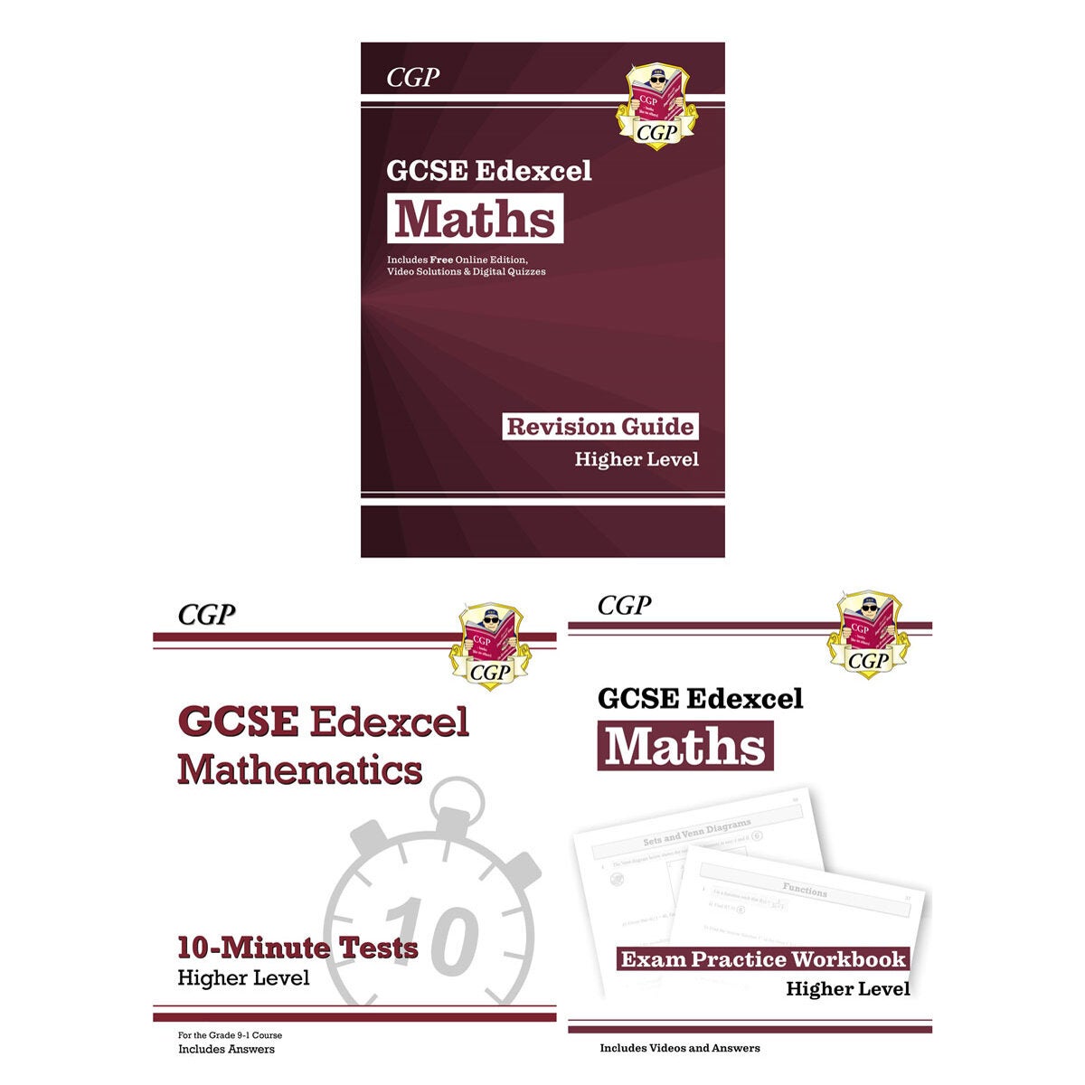 CGP GCSE 3 book pack – Maths Edexcel