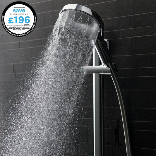 Methven Aurajet Aio cool to touch bar shower, chrome, AOCTSCPUK