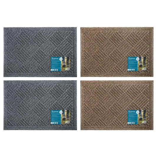 JVL Dirt Defender door mat 40 x 60 cm 2 pack