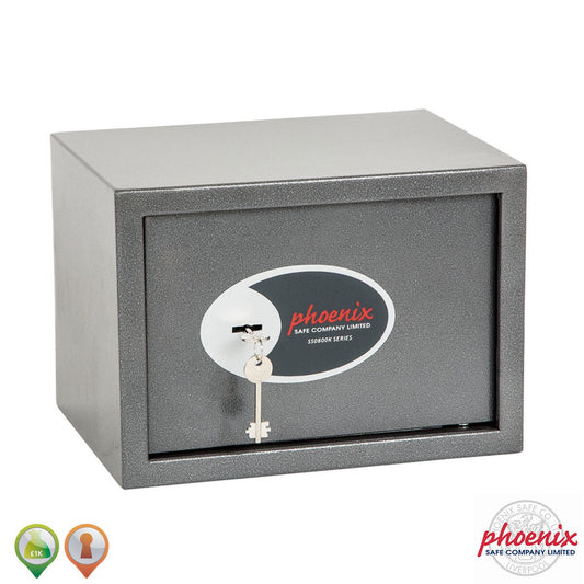 Phoenix Vela SS0802K 17 litre key lock security safe in metallic graphite