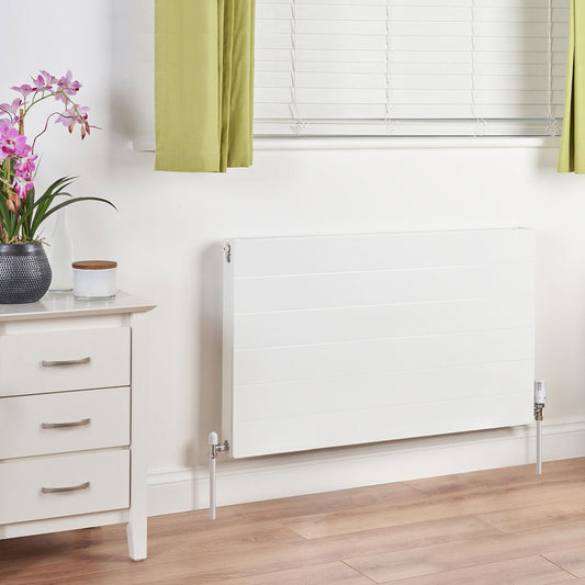 Ultraheat Lanner white steel radiator 600mm high