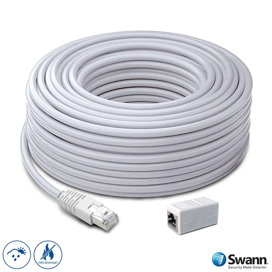 Swann SWNHD-30MCAT5E-GL 30m network extension cable white