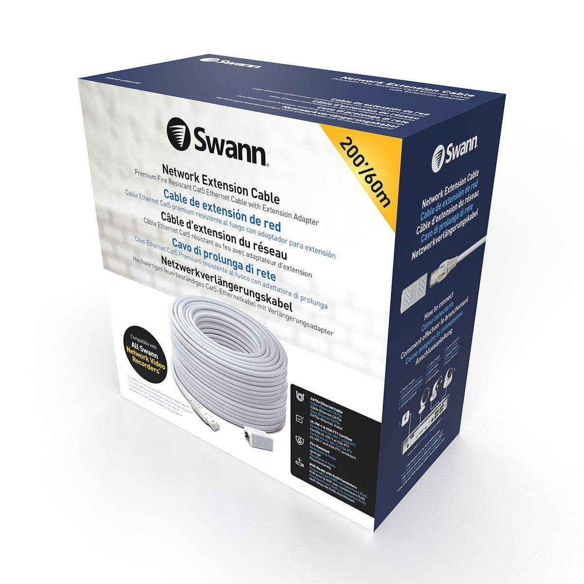 Swann 60m network extension cable – alternate view 8