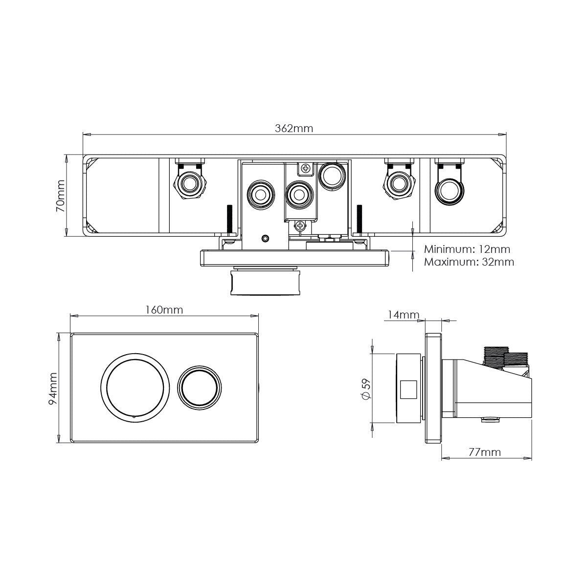 Tavistock Xenon shower kit – alternate view 4