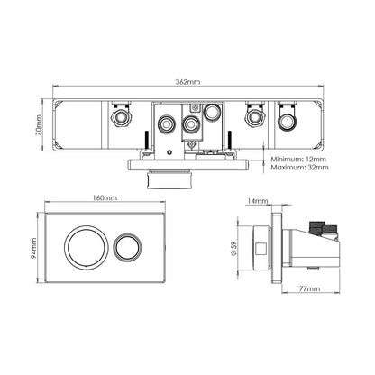 Tavistock Xenon shower kit – alternate view 4