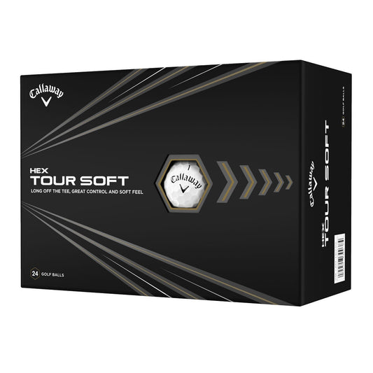 Callaway HEX Tour Soft white golf balls, 24 pack