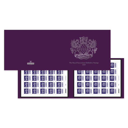 Royal Mail Royal Succession mint stamp sheets folder limited edition