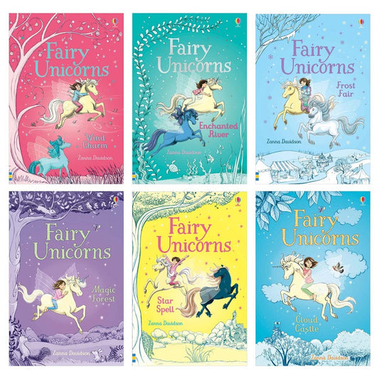 Fairy Unicorns 6 book collection by Zanna Davidson, hardback