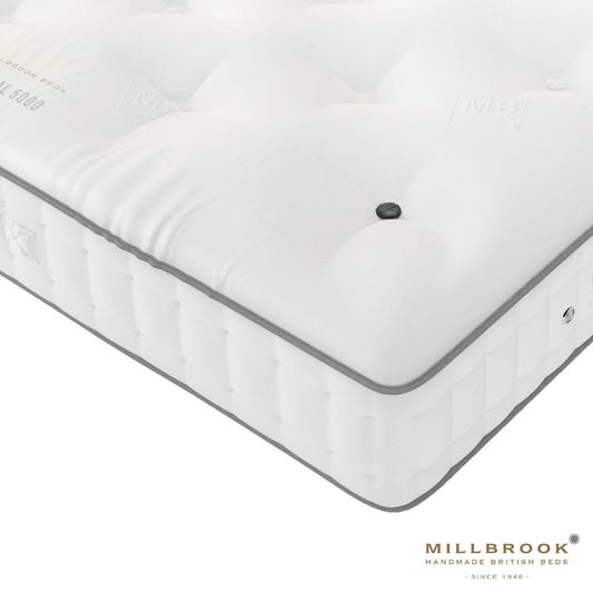 Millbrook Beds Natural 5000 pocket spring mattress, medium firmness, 29 cm deep