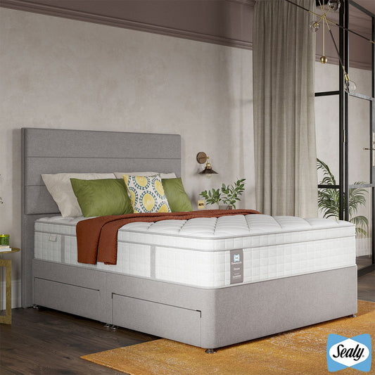 Sealy 4 Drawer Divan Base in Silver Fox