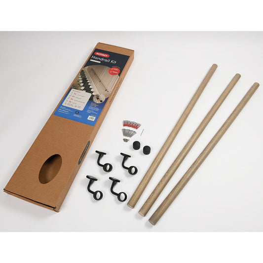 Rothley Driftwood wood finish handrail kit, 3600 mm
