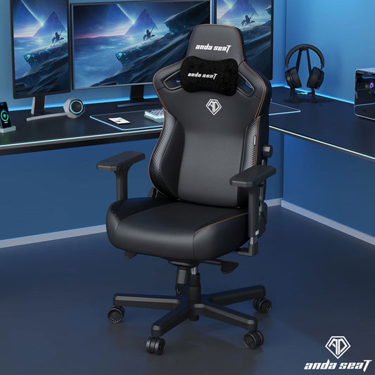 Anda Seat Kaiser Series 3 Large Gaming Chair in black PVC leather