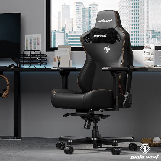 Anda Seat Kaiser Series 3 XL Gaming Chair in black PVC leather