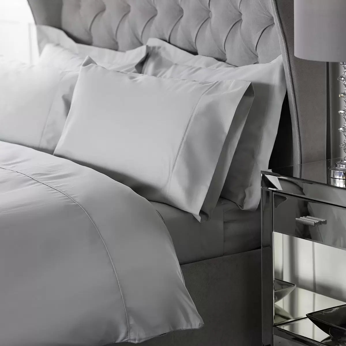 Belledorm Bamboo Cotton Blend Pillowcase Pair – Silky Hypoallergenic Sleep