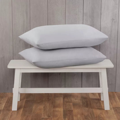 soft cotton percale pillowcase pair for breathable comfortable sleep experience  - 2