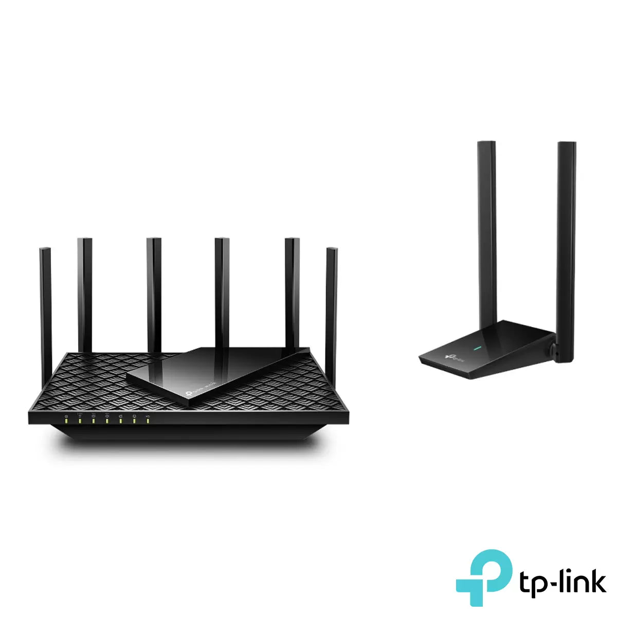 TP-Link Archer AX75E WiFi 6E Tri-Band Router + Archer TX20U AX1800 USB Adapter | Ultra-Fast Whole Home & PC Wireless Upgrade