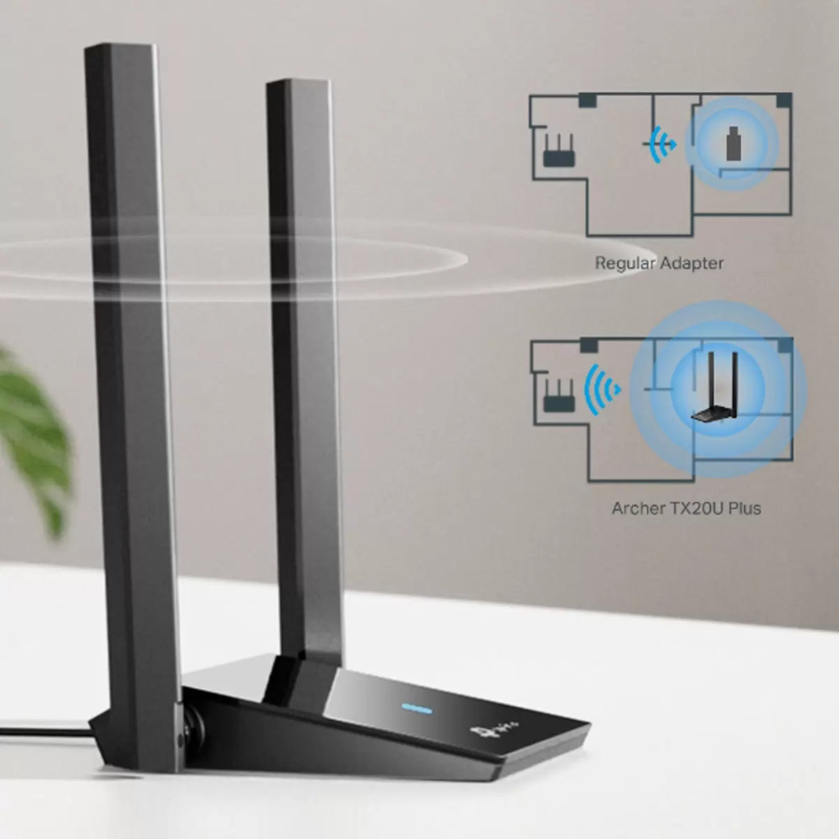 TP-Link Archer AX75E WiFi 6E Tri-Band Router + Archer TX20U AX1800 USB Adapter | Ultra-Fast Whole Home & PC Wireless Upgrade
