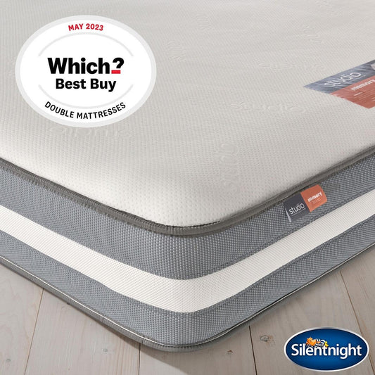 Silentnight Studio Memory 1000 pocket hybrid rolled mattress, medium firm, 25cm