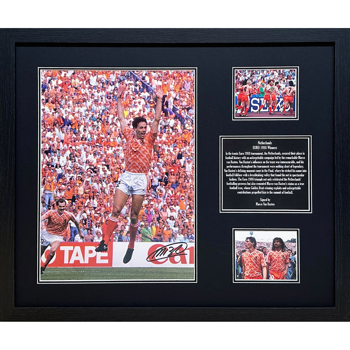 Allstarsignings Marco van Basten Signed Netherlands Euro 1988 Photo