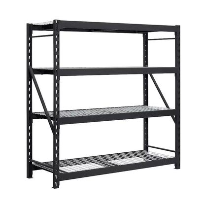 Gorilla 4 Tier 6ft x 6.4ft x 2ft Industrial Storage Rack | Heavy-Duty Bulk Storage | Commercial Garages and Warehouses