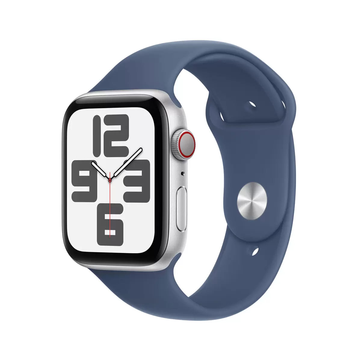 Apple Watch SE GPS + Cellular 44mm Midnight Aluminium Case with Midnight Sport Band S/M MXGL3QA/A | Essential Fitness & Connectivity | Everyday Users